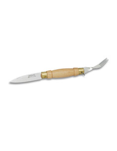 Navaja con tenedor en el mango, hoja 6 cms.
