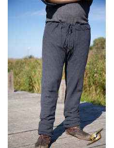 Viking broek visgraatpatroon model Arvid, grijs