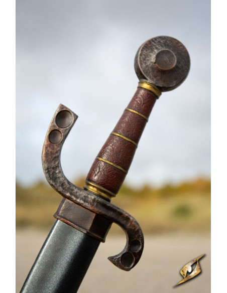 Falchion-type gebogen piratensabel...