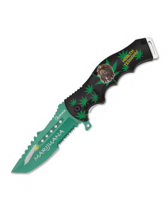 Albainox Marihuana Taschenmesser, Klinge 9,3 cm.