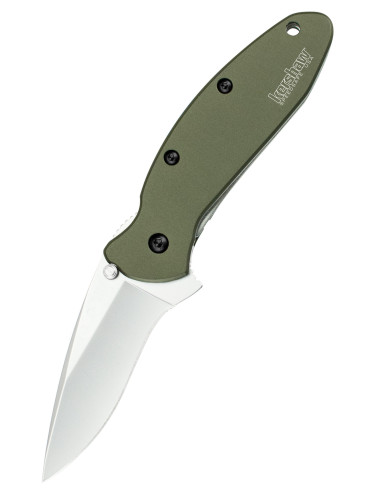 Navaja de bolsillo Kershaw Scallion, verde oliva