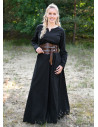 Mittelalterkleid Milla Ligero für Damen, schwarz