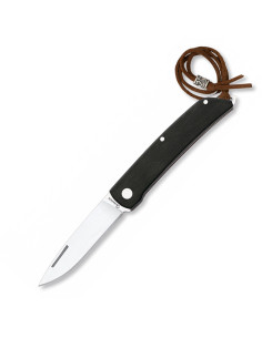 Albainox zakmes met zwarte stamina handgreep, lemmet 7,5 cm.