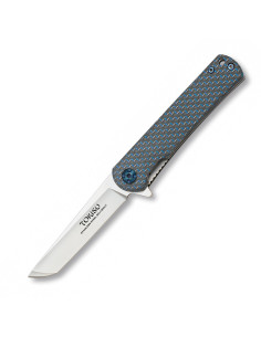Tokisu koolstofvezel mes met G10 handvat, lemmet, 7,20 cm.