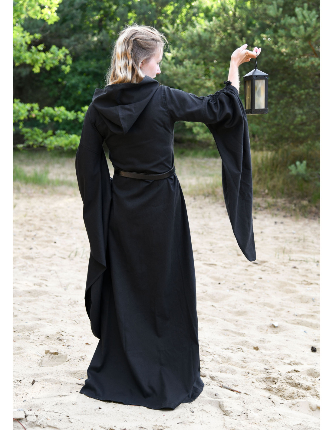 Vestido Medieval Milla Ligero de mujer, negro ⚔️ Tienda-Medieval