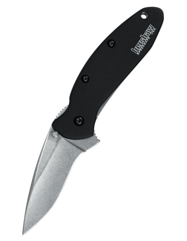 Kershaw Scallion-zakmes, steenzwart