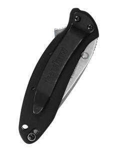 Kershaw Scallion lommekniv, Stone Black 2