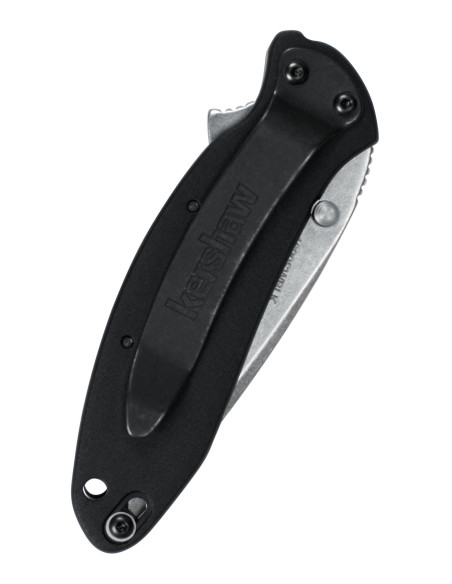Kershaw Scallion lommekniv, Stone Black