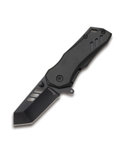 Navaja táctica K-25 con mango aluminio negro