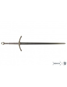 Espada medieval del siglo XIV con funda