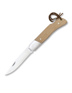 Albainox-Taschenmesser mit Holzgriff und Stahlzwinge (20...