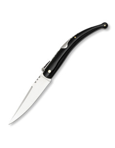 Klassisches Messer mit Billet und gebogenem Griff, Klinge...