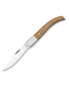Navaja Albainox bloqueo Pistón y mango de madera Natural