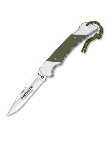 Commando Tactical Knife stalen handgreep + G10 Groen