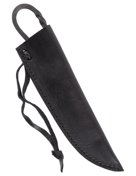 Handgesmeed middeleeuws mes (21 cm.)