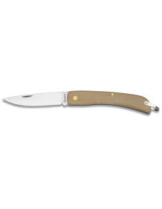 Navaja bolsillo mango de madera con anilla