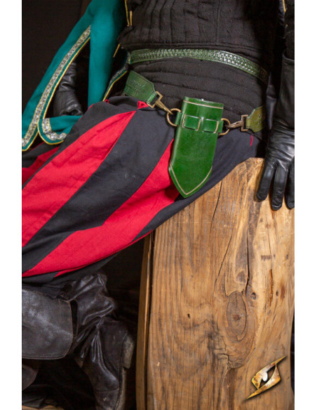 Tahalí med ringe til stumpe sværd - Grøn