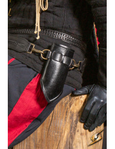 Tahalí con anillas para espadas sin filo - Negro 2