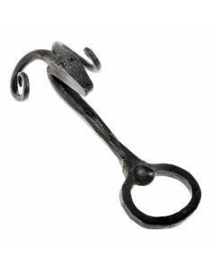 Middeleeuwse smeedijzeren flesopener (13x5 cm.)