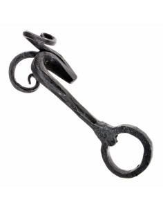 Middelalderlig smedejerns flaskeåbner (13x5 cm.) 2