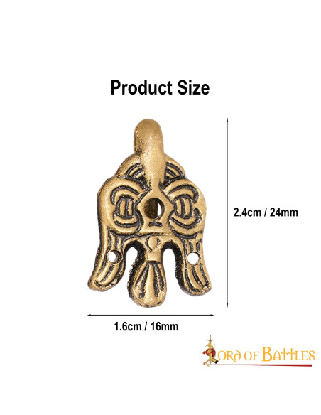 Set 2 vikinghaken met de raaf van Odin