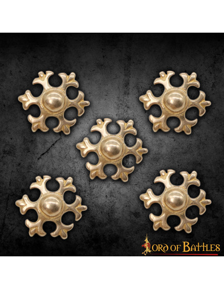 Set van 5 decoratiestukken fleur de lis