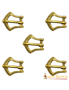 Set 5 hebillas medievales pequeñas para cinturón