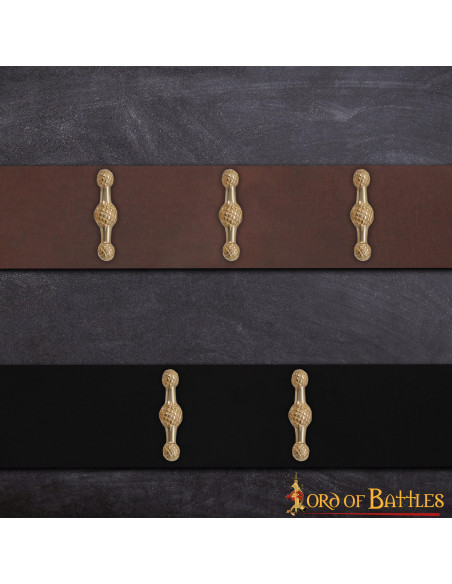 Set mit 5 vermessingten...