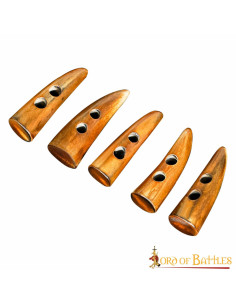 Set mit 5 mittelalterlichen Holzverschlüssen