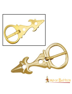 Set mit 5 mittelalterlichen Fleur-de-lis-Schnallen für... 2