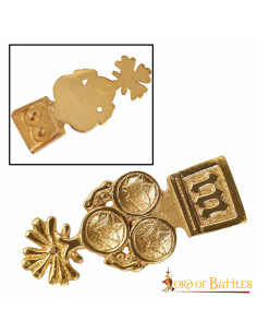 Trébol medieval decorativo para cinturones 2