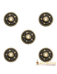 Set mit 5 Pentagramm-Ornamenten für Kleidung, Leder oder...