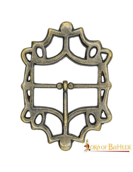 Piratenriemgesp van verouderd messing