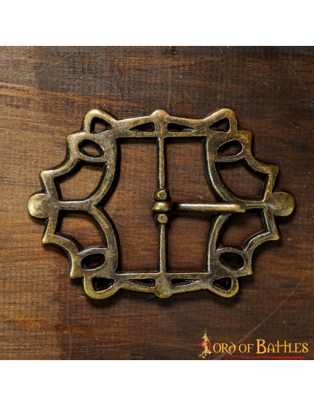 Pirat bæltespænde i gammel messing