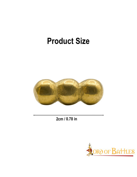 Sæt med 5 kuglepynt til tøj, læder...