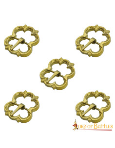 Set 5 hebillas medievales para cinturones y bolsos 2