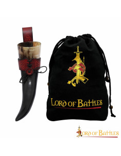 Northern jægerhorn med granat baldric (400 ml.)