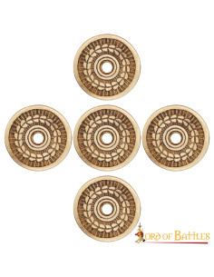Set van 5 lauwerkrans ornamenten voor kleding, leer of...