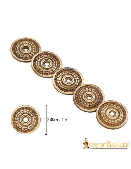 Set mit 5 Lorbeerkranz-Ornamenten für...