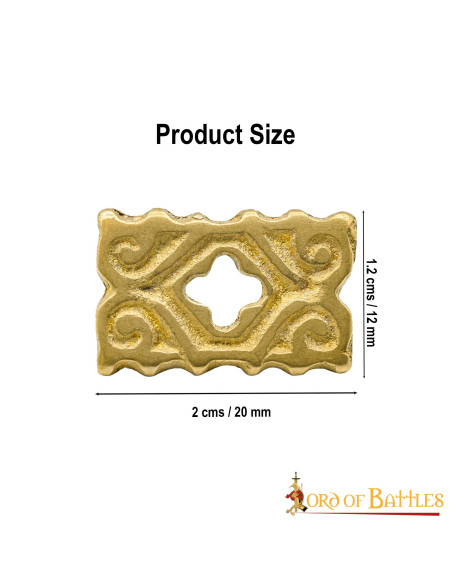 Set van 5 vermessingde middeleeuwse...