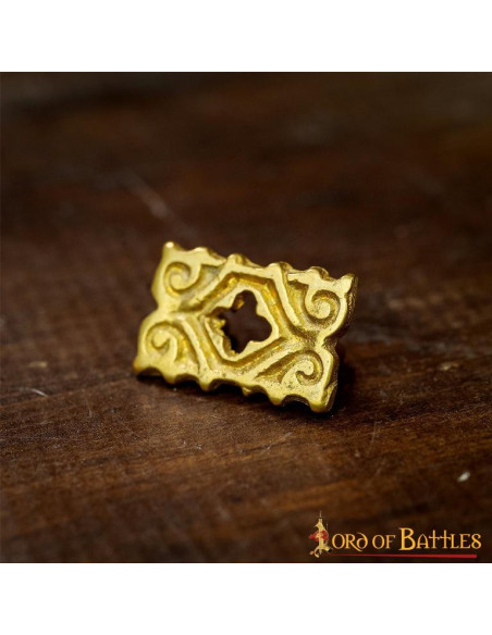 Sæt med 5 messingbelagte...