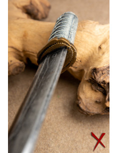 Wurfmesser in Grautönen, Tanto-Typ, für LARP 2