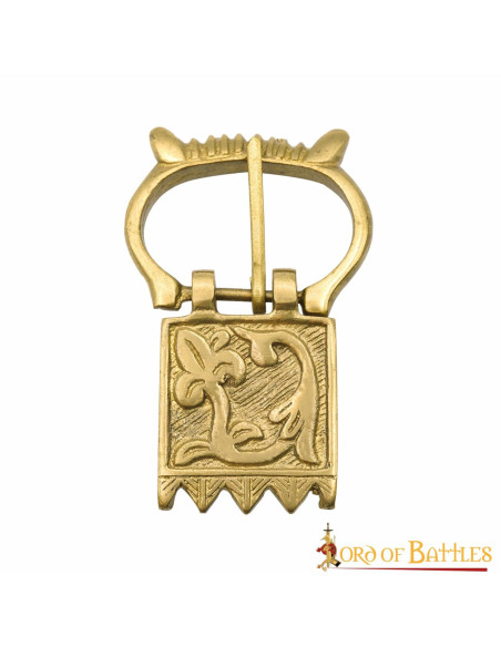 Spænde og blomstret finish til...