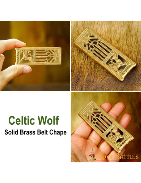 Accesorio medieval león en latón... Accesorio medieval león en latón...