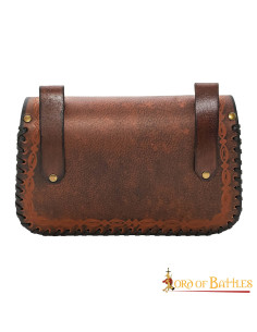 Bolso del Hechicero medieval, tipo riñonera, en piel -... 2