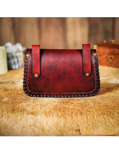 Bolso del Hechicero medieval, tipo riñonera, en piel -... 2