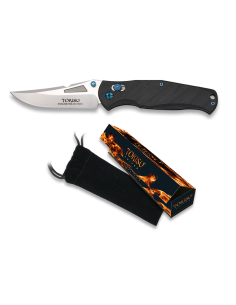Navaja hoja acero satinado CNC y mango G10, ergonómica....