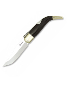Klassisches Messer mit schwarzem Griff, Billet- und... 2