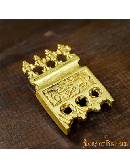 Sæt med 5 messingbelagte vikinge- og...