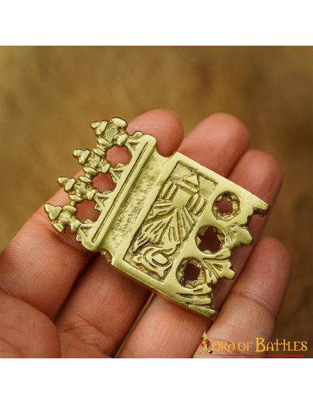 Sæt med 5 messingbelagte vikinge- og...